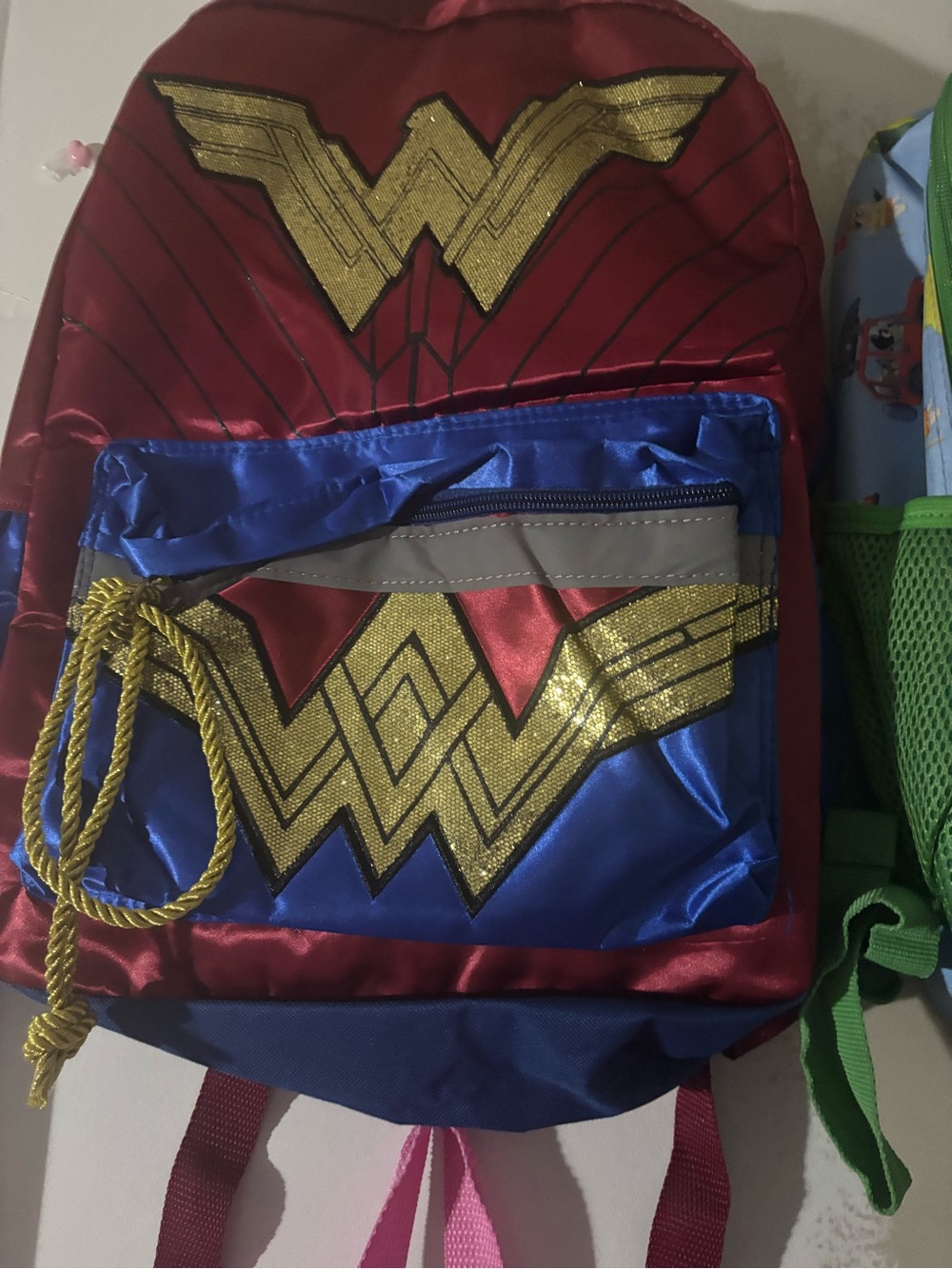 DC Comics Wonder Woman Backpack in Red, Blue & Gold
